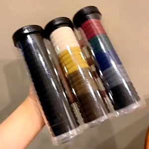 F1182 Ikat Rambut Tabung 20Pcs / Karet Fashion Wanita / Ikat Rambut Polos Anak Warna Warni