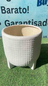 Dimple Pots Pure Fiber with hole and free white paint