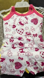 3 PAIRS Hello Kitty-Mini White Terno fit to Petite Baby Girls 0-9 months | Daily Wears