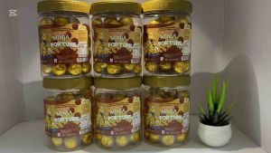 Bessdiip Coklat Minja Fortune Cokelat Crispy Ball Premium Renyah Isi 40 Pcs Pertoples