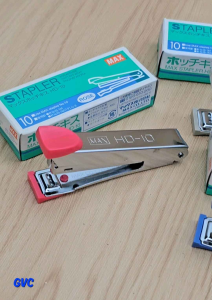 Max Stapler HD-10 #HD92153 - Yellow/Gray/Rose/Blue - Office and School Supplies