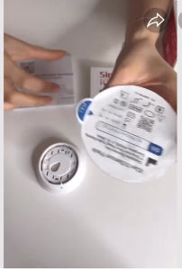 เครื่องวัดระดับน้ําตาลCGMในเลือดแบบต่อเนื่อง Sinocare iCan CGM  ตรวจได้ 15 วัน โดยไม่ต้องเจาะปลายนิ้ว