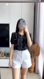 BLOUSE JISOO JESSICA CRINKEL 8008 MV IMPORT