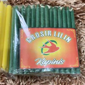 Lilin Isi 50 Warna-Merah-Kuning-Hijau-Hitam Pack Isi 50 Batang-Candle-Lampu-Grosir-Murah (T-01 Isi 50 Batang)