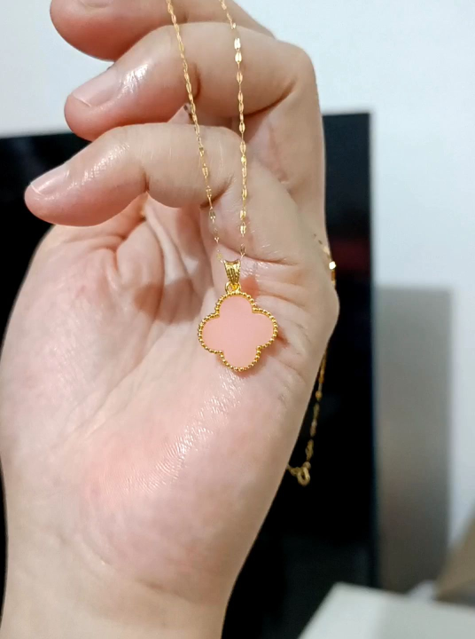 PAWNABLE 18k Saudi Gold Dancing Mirror chain necklace