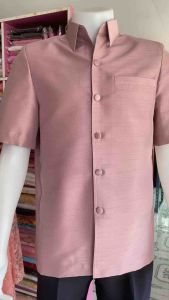 เสื้อซาฟารีสูทชาย ผ้าไหมแพรทิพย์