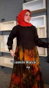 Gamis Raya Twill BG Collection Motif Fariyanti