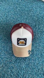 Drip On Topi Jaring Pria Army Cream Putih Maroon