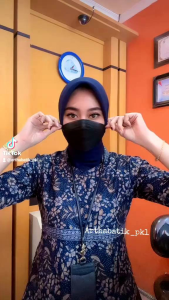 Tunik Batik Wanita Modern Simple Tunik Jaiz Navy