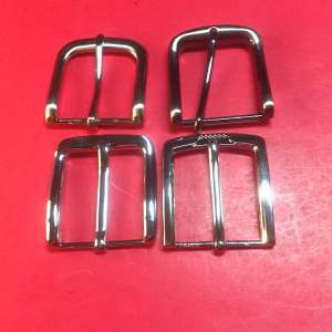 หัวเข็มขัดเนื้อซิ้งค์นาด36มมสีเงินหนาองนอกสำหรับใส่หนังแท้