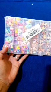 DIY Manik Manik Gelang Kalung Set Aesthetic 1 Box 24 sekat