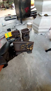 Pot Bonsai Mame Relief Pot Semen Relief