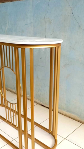RJP FURNITURE Meja Konsol Minimalis Estetik Industrial-Zeus Console Meja Besi