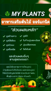 อาหารเสริมบำรุงต้นไม้ ออร์แกนิค My Plants