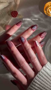 Pakai Kuku Handmade Penuh – Siri Tahun Baru Matte Elegan 1 - Dilengkapi dengan Kit Alat / 100% Handmade Wearable Nails – Elegant Matte New Year Series 1 - Comes with Tool Kit