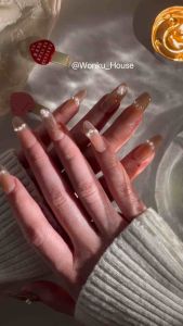 Pakai Kuku Handmade Penuh – Siri Duyung Mutiara 1 - Dilengkapi dengan Kit Alat / 100% Handmade Wearable Nails – Mermaid Pearl Series 1 - Comes with Tool Kit