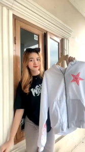 Hoodie Boxy Zipper Oversize Premium Sweater Hoodie Boxy Starboy Distro Cowok Keren Fleece Tebal Jumper double Zipper