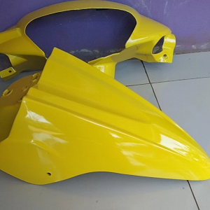 Sepakbor Depan Plus Batok Kepala Yamaha Mio Sporty Kuning
