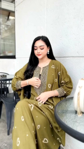 Kaftan Renda Sultan Mirah: Busui Jumbo Rayon Premium Tebal