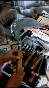 arit rumput full baja super tajam sepuh oli di tempa manual anti meleot anti gumpal untuk rumputramban ranting juga bisa.l