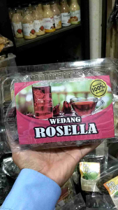 wedang Rosella - flower tea - isi 10 - ekstra gula batu - teh herbal - bunga Rosella