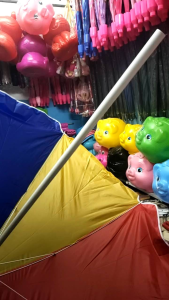 Vibrant Rainbow Round Beach Umbrella - Your Ultimate Summer Shade size 36inches 40 inches