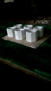 pot mini pot sekulen pot kaktus pot  souvenir pot wadah lilin putih