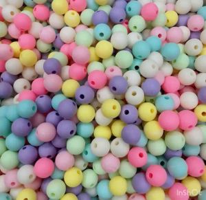 100Gram Hạt Nhám màu Pastel Xỏ Vòng Tay DIY