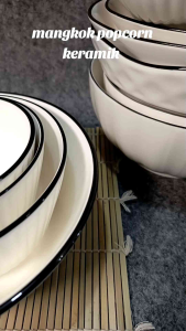 MANGKOK POPCORN EMBBOSET KERAMIK BHL 11-13-15-18-20cm