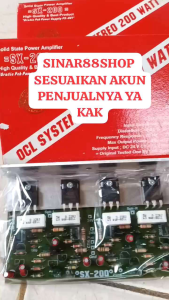 KIT POWER SX200 SX-200 ORIGINAL BELL/SANJAYA/BGR SX 200 AMPLIFIER OCL STEREO SYSTEM 200W