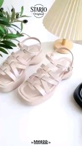 Kimage ♦️ พร้อมส่ง ส่งไว รุ่น MK422 สูง2นิ้ว หน้าสวม เท้าอวบ+1❗️ รองเท้าสุขภาพดีไซน์แฟชั่น หรู ดูแพง ไม่แก่ ใส่ทำงานหรือออกงานก็สวย