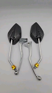 Paket Spion Yamaha Vixion Karbon Gagang Chrome Plus Handle Rem Vixion Model Standar Motorcycle