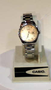 CASIO LADIES SILVER LTP 1302DD 4A2