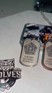 Kalung TNI / Kalung mabes TNI / Dog tag tni / Kalung militer / aksesoris tni