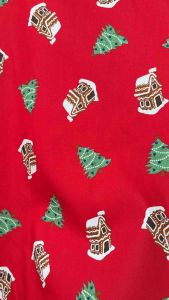 Vải thô cotton (SLx0.5m khổ 1.5m) họa tiết Giáng Sinh Noel.