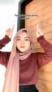 Pashmina Jersy Meleyot Polos Mewah Premium 180cmx75cm/ Hijab Pasmina Kaos Jersy Viral/OOTD Pashmina jersy