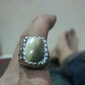 Batu Akik Brown Oval orriginal Garut selatan-Bungbulang-Ring tanam