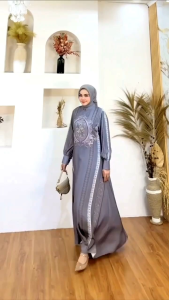 MIDSLEA NINONA SWT HIJAB DRESS GAMIS MODE TERBARU BEST SELLER DAN REAL ORIGINAL