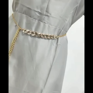 Ikat Pinggang Wanita Belt Full Rantai Premium Slim Dress