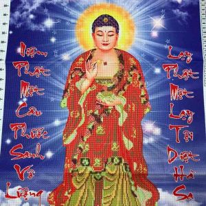 [ MỚI]Tranh thêu chữ thập phật a di đà mẫu đứng al53618 AL30259 AL53435 TRANH CHƯA THÊU[ Tranh Hà Đoàn]