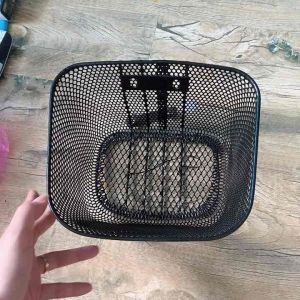 Rổ xe đạp trẻ em dễ thương giỏ xe dày dặn màu đen