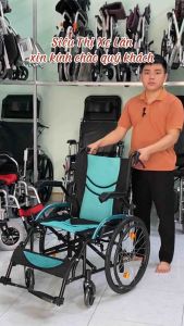 Xe Lăn Cho Người Già Lucass X303 Chính Hãng | Xe Lăn Khung Hợp Kim Nhôm Gấp Gọn Bảo Hành 12 Tháng
