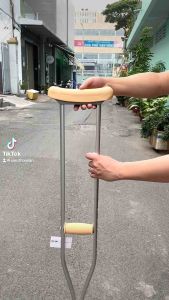 Nạng Chống Nách NHÔM LUCASS Tải Trọng 90KG | Nạng Chống Cao Cấp Cho Người Gãy Chân Người Khuyết Tật