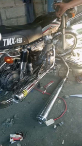 POWER PIPE STAINLESS TATAK H II FOR ALPHA TMX125
