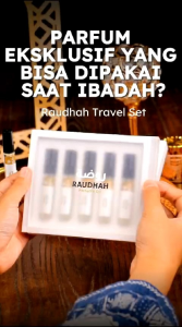 Parfum Raudhah Travel Set (Isi 5) Parfum Aroma Masjid Nabawi