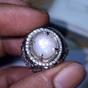 Natural white sapphire star ceylon safir srilanka no treatment
