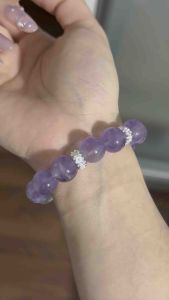 SG LOCAL - Original Design Crystal Bracelet - Wisdom Purple Tranquility 13mm big beads