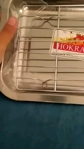 Peniris Minyak+nampan stainless/tirisan minyak 40x30cm