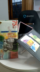 Dompet Panjang Pria Wanita | Dompet Motif Uang Pecahan Seratus Ribu