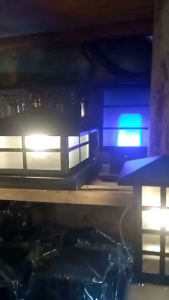 COD Lampu hias pilar taman pagar minimalis motif siku pojok